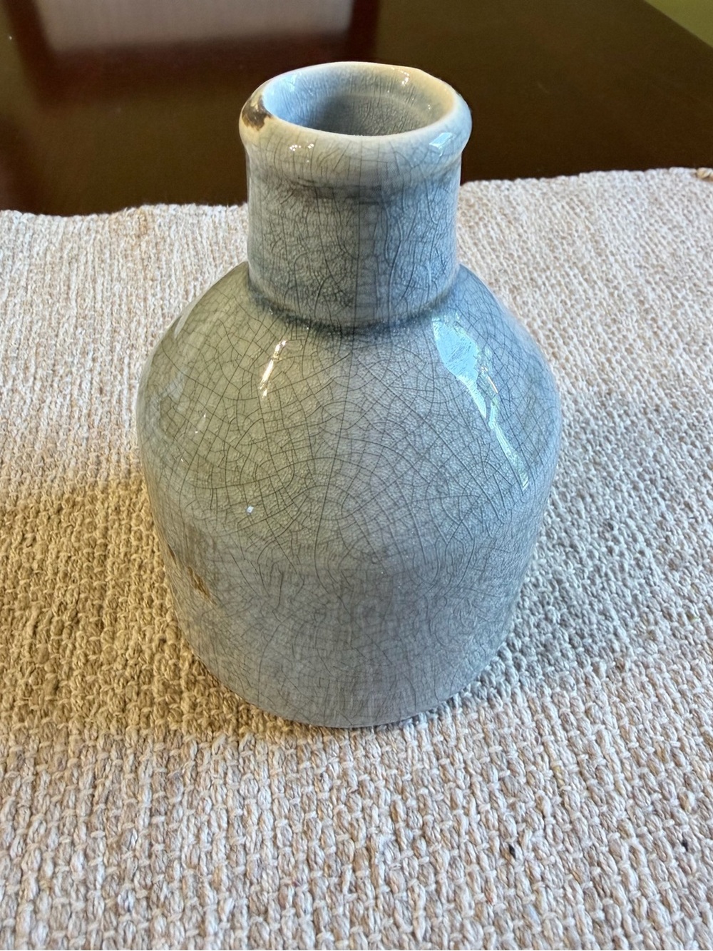 Creative Co-Op Crackle Glaze Ceramic Vase